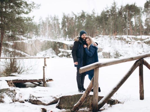 Love Story зимой в лесу